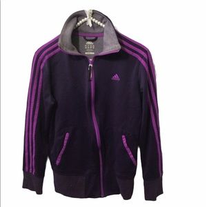 adidas jacket purple